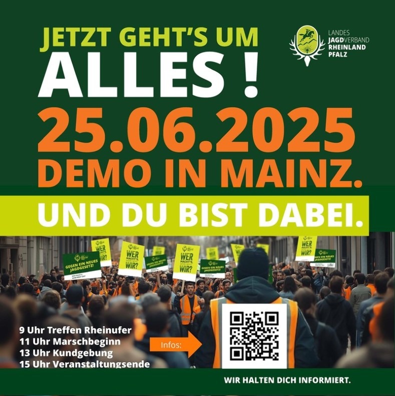 Jetzt geht es um Alles! 25.06.2025 Aufruf des LJV zur Demo in Mainz!